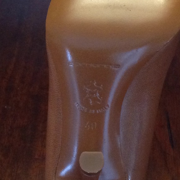 Adorable! Italian Leather High Heels 9 From Italy - Picture 5 of 6